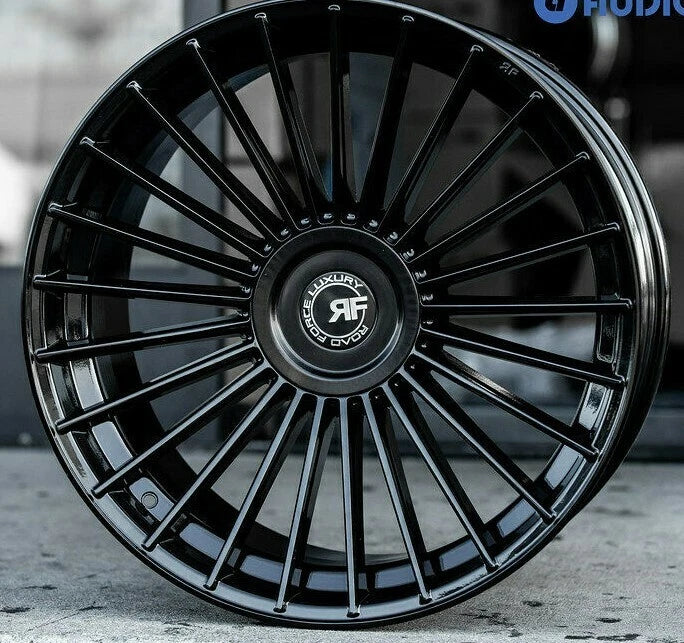 22” RF22 GLOSS BLACK WHEELS RIMS FOR BMW F06 640 650 GRAN COUPE 22X9 ...