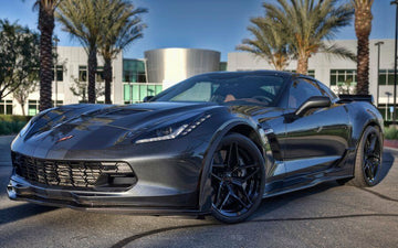 MRR Flow Forge M755 fit Corvette 18x10 / 19x12 5x120.65 30/50 Black Wheels Set 4