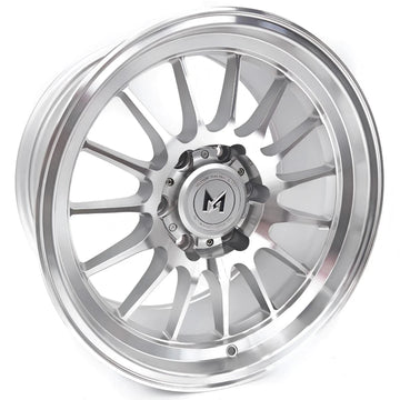 17" MFLOW WHEELS MF04 17x9 +0 6X5.5 6X139.7 SILVER FIT 4RUNNER TACOMA FJ CRUISER