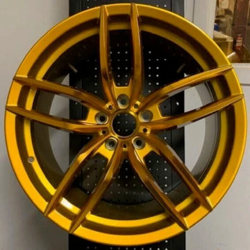 20" Gold Wheels 20x8.5 / 20x9.5 +35 5x114.3 Staggered W524 Tuner Rims Set 4