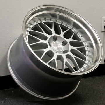 19" Aodhan AH02 Wheels 19x9.5 +22 / 19x11 +22 5x114.3 Silver Machined Lip Rims
