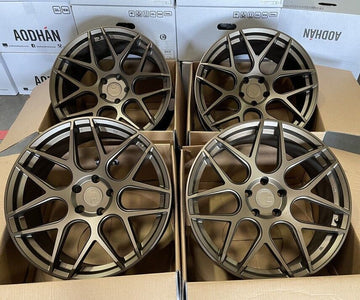 20" Aodhan AFF2 Wheels 20x10.5 +45 5x114.3 Matte Bronze Rims Set 4