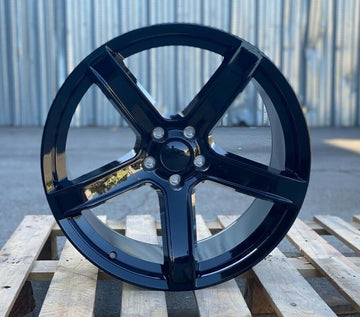20" Wheels Fits Dodge Charger Challenger 20x9.5 +15 Gloss Black Rims Set 4