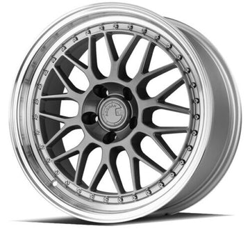 18" Aodhan AH02 Wheels Hyperblack 18x8.5  / 18x9.5 +35 5x100 Rims Set 4