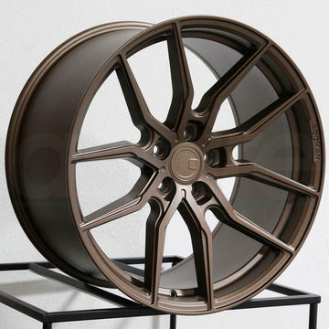 20" Aodhan AFF1 Wheels 20x9 +30 / 20x10.5 +35 5x120 Bronze Fit Tesla Model S X