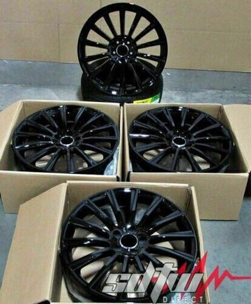 22" Black Wheels For Mercedes ML GL GLS GLE ML63 GLE45 GLE63 22x10 +45 5x112