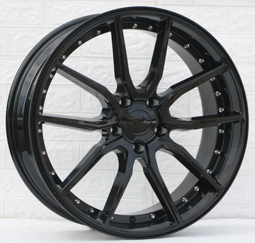 20" Tuner Wheels 20x8.5 +35 5x120 CB 72.6 W512 Mesh Style Gloss Black Rims Set 4