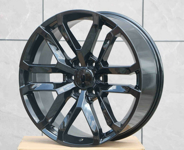 20x9 Wheels For GMC Sierra Chevy Silverado Tahoe Yukon Black 20" Rims Set 4