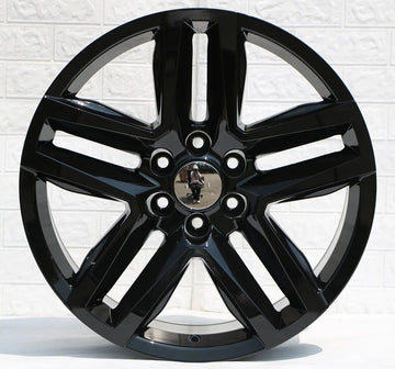 22x9 Wheels For GMC Sierra Chevy Silverado Tahoe Yukon Gloss Black 22" Rims Set