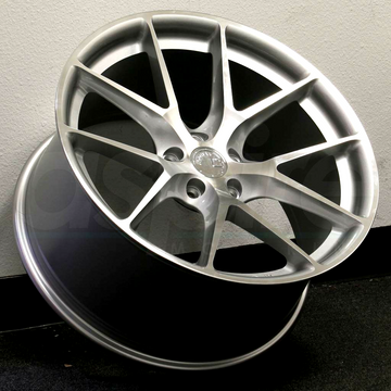19" Aodhan AFF7 Wheels 19x8.5 / 19x9.5 +35 5x112 Silver Machined Rims Set 4