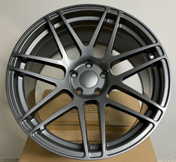 19" Wheels 19x9 +32 5x114.3 73.1 Gunmetal Tuner Style For Tesla Model 3 Y Set 4