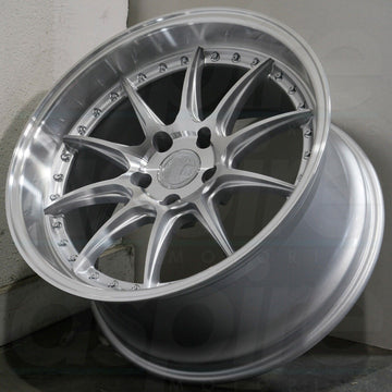 18" Aodhan DS07 Wheels 5x114.3 Rims 18x8.5 +35 / 18x9.5 +30 Silver Set 4