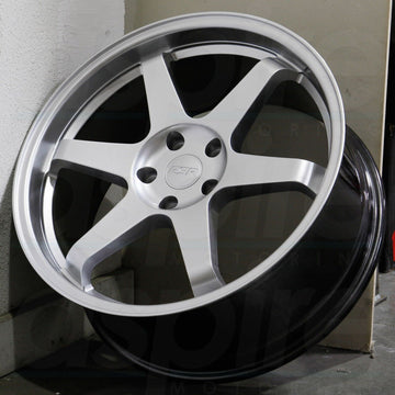18" SR07 Wheels Fit Honda Accord Civic RSX 18x8.5 +30 5x114.3 Silver Rims Set 4