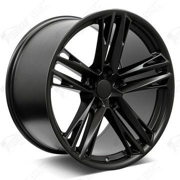 20" Wheels Fit Chey Camaro SS LT RS Style 20x10 / 20x11 Satin Black Set 4 Rims