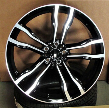 22" 22x10/22x11 Black Machined Wheels Set Fit BMW E70 F15 E71 F16 X5 X6 X5M X6M