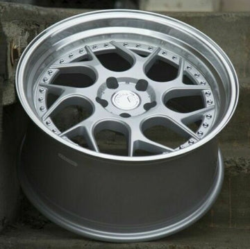 18" Aodhan DS01 Wheels 18x9.5 / 18x10.5 +22 5x114.3 Silver Machined Rims Set 4