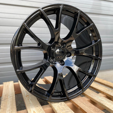 20" Gloss Black Wheels 20x9 / 20x10 Fit Dodge Charger Challenger SRT Rims Set 4