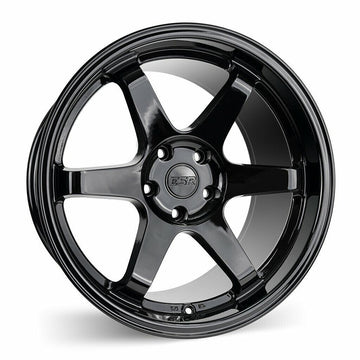 18x9.5 +22 / 18x10.5 +22 5x100 ESR SR07 Wheels Gloss Black Rims Set 4