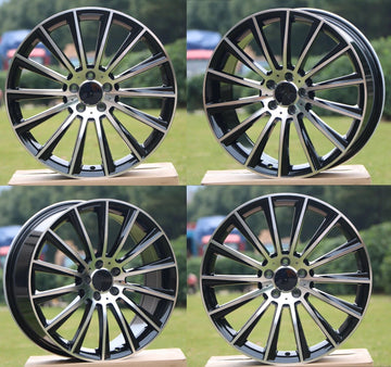 Set of 4 19" Wheels For Mercedes C250 C300 C350 CLA250 E350 19x8.5 5x112 Rims
