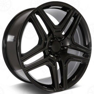 22" Black Wheels For Mercedes ML GL GLS GLE ML63 GLE45 GLE63 22x10 +45 5x112