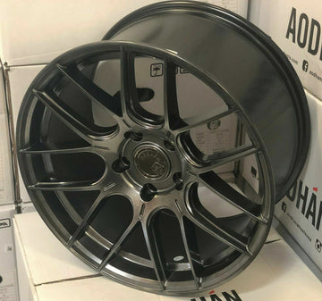 18" Aodhan AH-X AH10 Wheels 18x8.5 / 18x9.5 +35 5x120 Hyperblack Rims Set 4