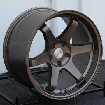 18x9.5 +22 / 18x10.5 +22 5x100 ESR SR07 Wheels Matte Bronze Rims Set 4