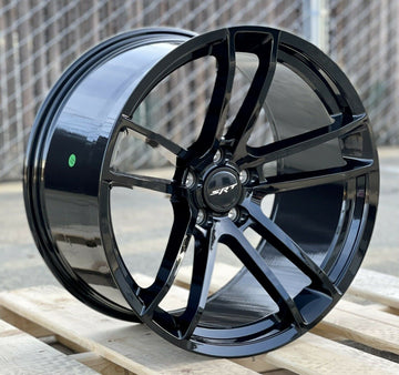 20" Gloss Black Flow Form Light Weight Wheels For Dodge Challenger Charger