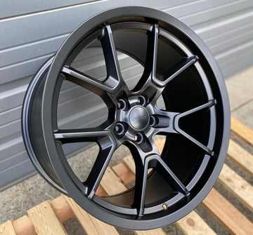 20" Wheels For Dodge Challenger Charger SRT 20x9 5x115 Matte Black Rims Set 4