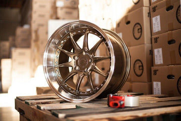 19" AodHan DS07 Wheels 19x9.5 +22 / 19x11 +22  5x114.3 Bronze Rims Set 4