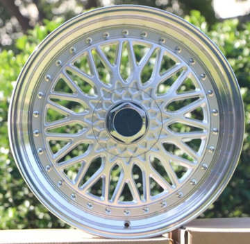 22" Wheels 22x9 5x112 / 5x114.3 +30 RS Style Silver Machined Lip Rims Set 4