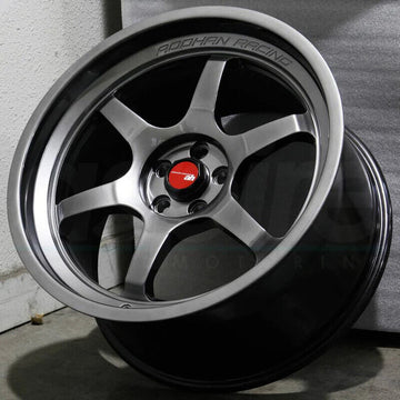 18" Aodhan Ah08 Wheels Hyperblack 18x8.5 / 18x9.5 +35 5x100 Rims Set 4