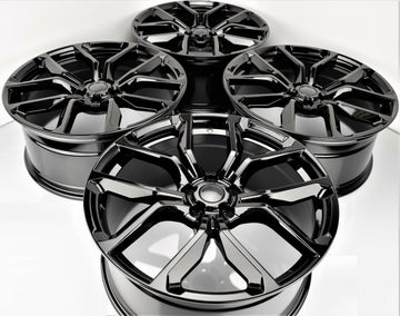 22" Wheels Fit Range Rover Evoque Velar 5x120 SVR Style Gloss Black Rims Set 4