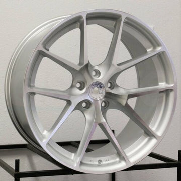 18" Aodhan AFF7 SilverWheels 18x8.5 / 18x9.5 +35 5x120 Fit BMW 325 328 330 Z4