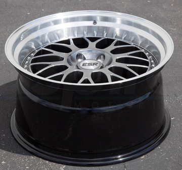 18x10.5 5x120 +22 ESR SR01 Gunmetal Machined Lip 18" Wheels Rims Set 4