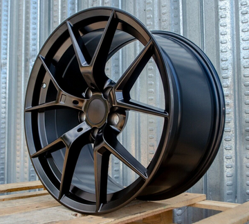 18" Staggered Black M Style Wheels For BMW 323 325 328 Z4 18x8 / 18x9 5x120 Set