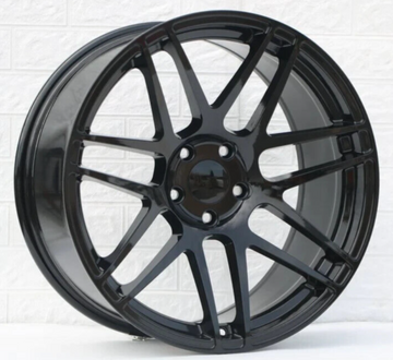 19" Wheels 19x9 +32 5x114.3 73.1 Black Tuner Style For Tesla Model 3 Y Rims Set