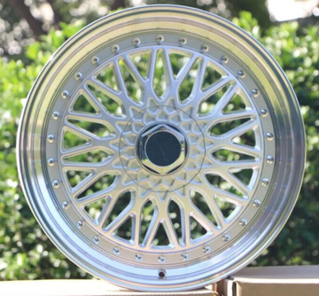 18X8 +35 5X112 Audi RS Style Silver Machined Lip Wheels For VW Audi A4 A3 Set 4