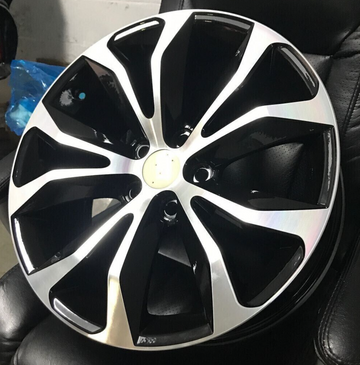 18" Black Machined Face Wheels For Toyota Camry RAV4 18X7.5 +35 5X114.3 Set 4