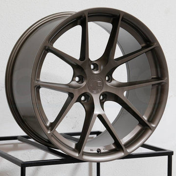 18" Aodhan AFF7 Wheels Matte Bronze 18x8.5 / 18x9.5 +35 5x112 Rims Set