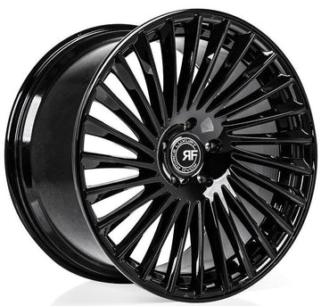 22” RF23 Wheels For Bentley Flying Spur Continental GT 22x9 / 22x10.5 Black