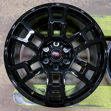 20x9 +15 SEMA Pro Gloss Black Wheels For Lifted Toyota Tacoma FJ 4Runner Set 4
