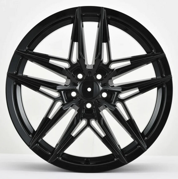 18" Wheels 18x8 +35 5x114.3 CB 73.1 Gloss Black Blade Rims For Accord IS300 CR-V