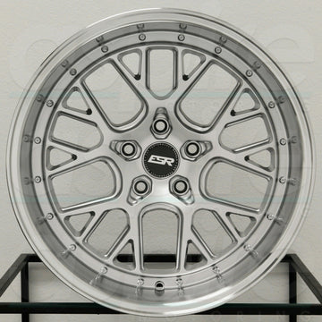 19" ESR CS11 Silver Machined Lip Wheels 19x8.5 +30 5x120 Rims Set 4