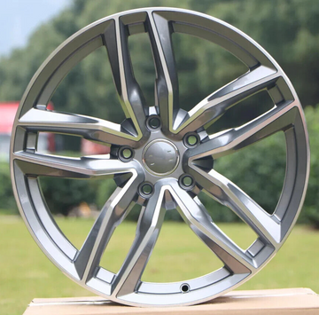 19" Wheels For Audi A4 A5 S5 Q5 Gunmetal Machined Face 19X8.5 5X112 +35 Set 4