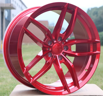 20" Wheels 20x8.5 / 20x9.5 +35 5x120 For BMW 328 335 F10 528i 535i 550 Red Set 4