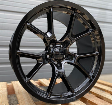 20" Wheels For Dodge Challenger Charger SRT 20x9 5x115 Gloss Black Rims Set 4