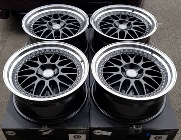 18x8.5 5x100 +30 ESR SR01 Gunmetal 18" Wheels Rims Set (4)