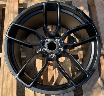 20" Wheels For Dodge Charger Challenger 20x9.5 5x115 +15 Matte Black Rims Set 4