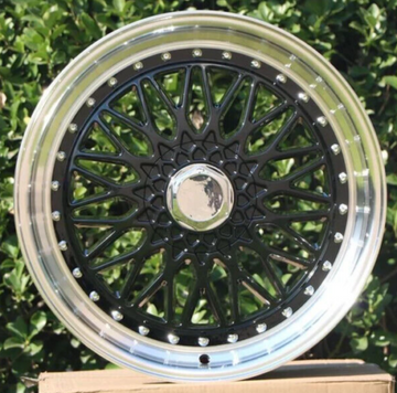 20" Wheels 20x8.5 / 20x9.5 +35 5x114.3 / 5x120 Staggered RS Style Black Set 4