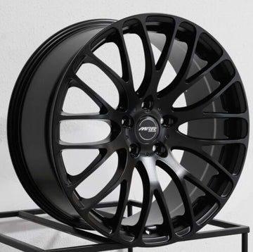 20x10.5 MRR HR6 Wheels 5x112 +40 Aggressive Fit Matte Black Concave Rims set